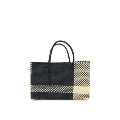 MERCADO BAG - CROSS LINE - Black / Cream (SHORT XS)