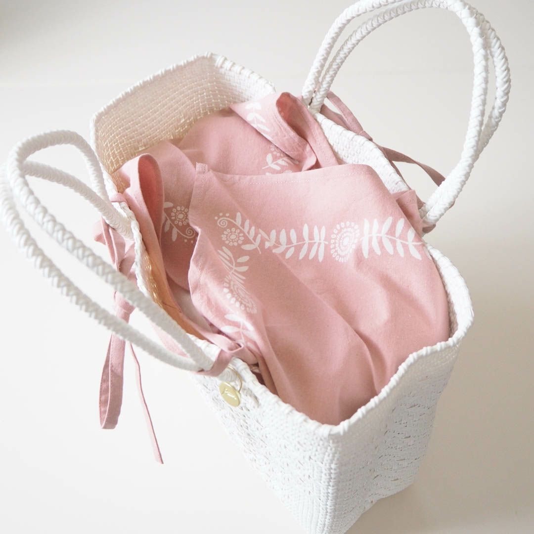 【Meuu】バックストラップホワイト Vネック レオタード M ORIGINAL - BAG IN BAG - PLANT - Pink (M) | Letra｜レトラ公式通販