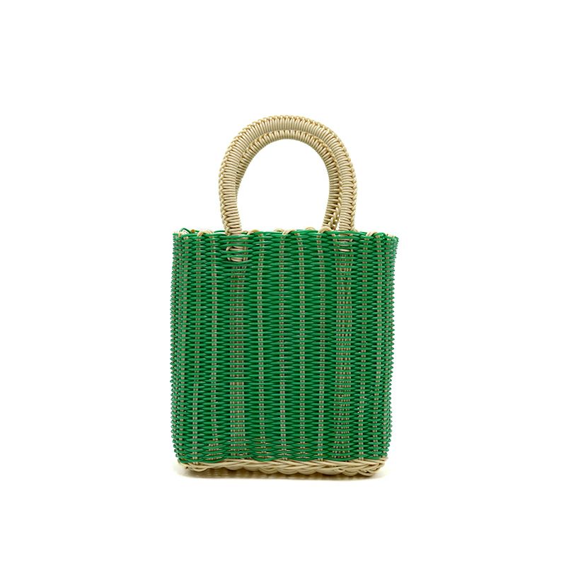 50％OFF】MERCADO BAG - ROLLIZO - Dark Green / Cream (MINI) | Letra