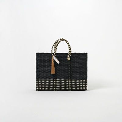 MERCADO BAG - Letra×hal ORIGINAL CHECK - Black / Cream (SHORT S)