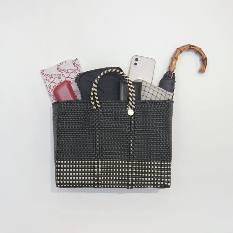 MERCADO BAG - Letra×hal ORIGINAL CHECK - Black / Cream (SHORT S) | Letra｜レトラ 公式通販