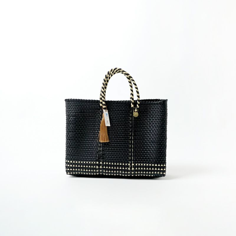 Letra / メルカドバッグ　ブラック✖️クリーム MERCADO BAG - TAPETE - Cream / Black (L) | Letra｜レトラ公式通販