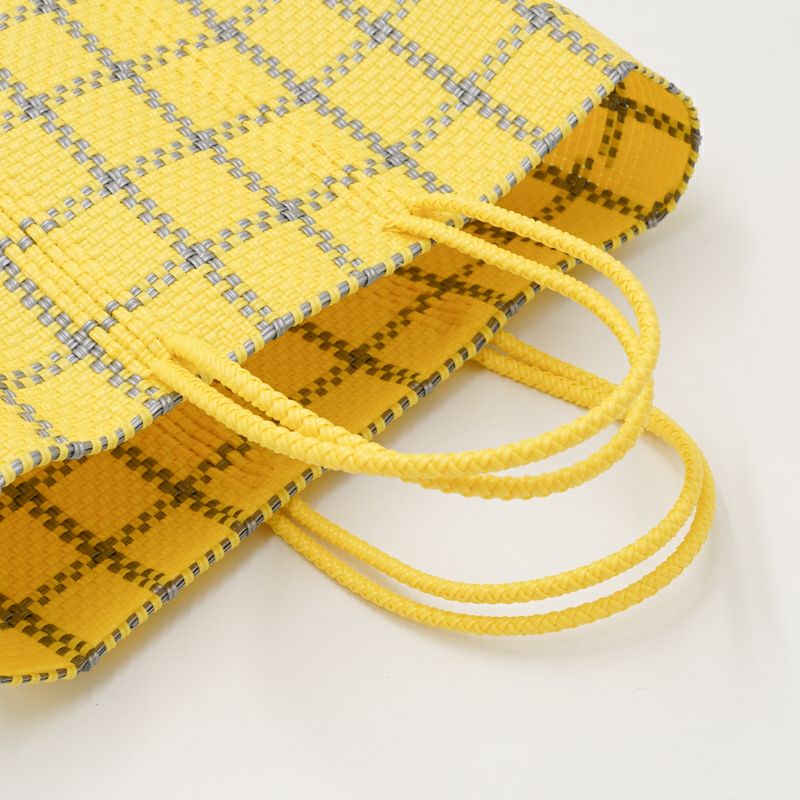 MERCADO BAG - LATTICE - Yellow / Silver (M) | Letra｜レトラ