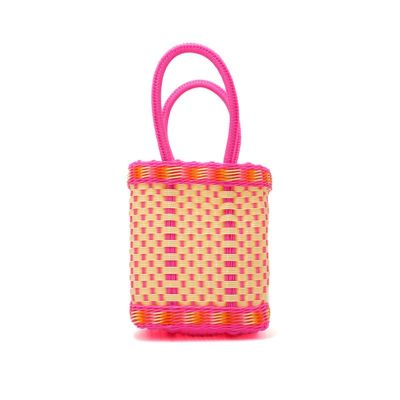 CLASICO BAG  - Pink / Cream / Mustard - (MINI)