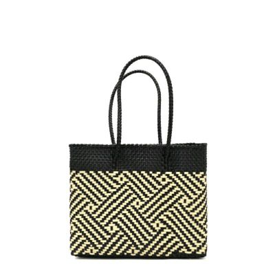 MERCADO BAG - TAPETE - LONG HANDLE - Black / Cream (XS)