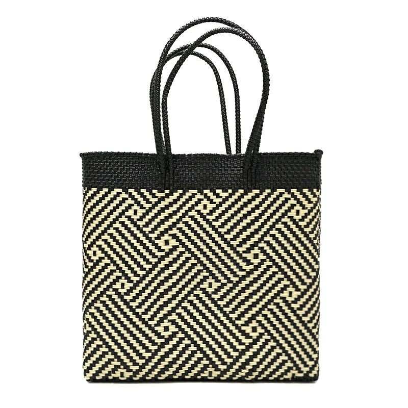 MERCADO BAG - TAPETE - LONG HANDLE - Black / Cream (M