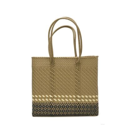 MERCADO BAG - DIA - LONG HANDLE - Gold/ Cream / Black (S