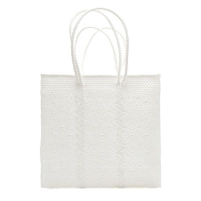 MERCADO BAG - ROMBO - LONG HANDLE - White (M)