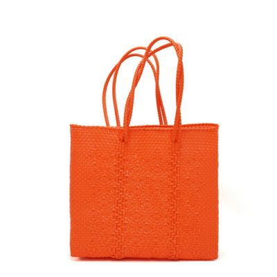 MERCADO BAG - ROMBO - LONG HANDLE - Orange (S)