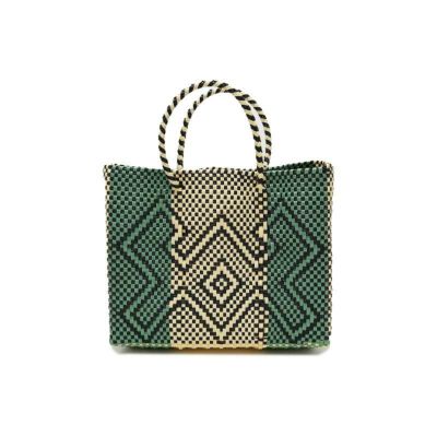 MERCADO BAG - CANGREJO - Metallic Green / White / Black (XS
