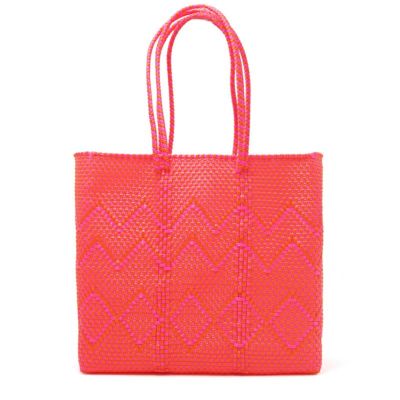 MERCADO BAG - PLAYA - LONG HANDLE - Orange / Pink (M)