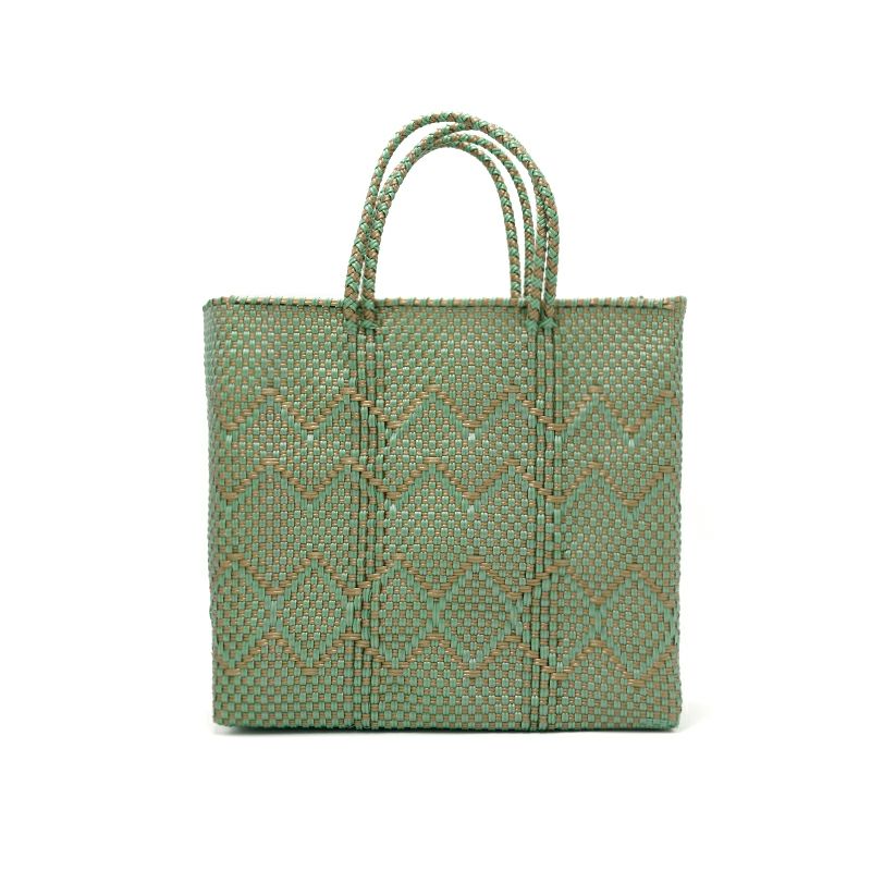 MERCADO BAG - PLAYA - Gold / Metallic Green (S) | Letra