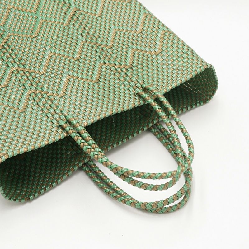 MERCADO BAG - PLAYA - Gold / Metallic Green (S) | Letra