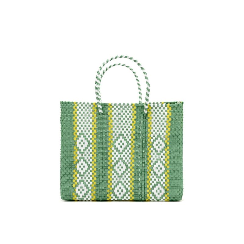 MERCADO BAG - SERIE - White / Metallic Green / Yellow (XS