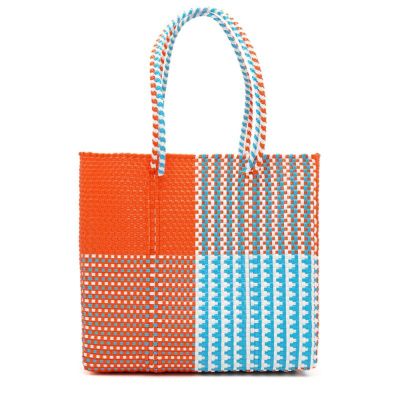 MERCADO BAG - ARENA - LONG HANDLE - Orange / White / Light Blue (M)
