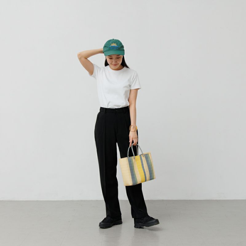MERCADO BAG - RAYA - Cream / Yellow / Metallic Blue