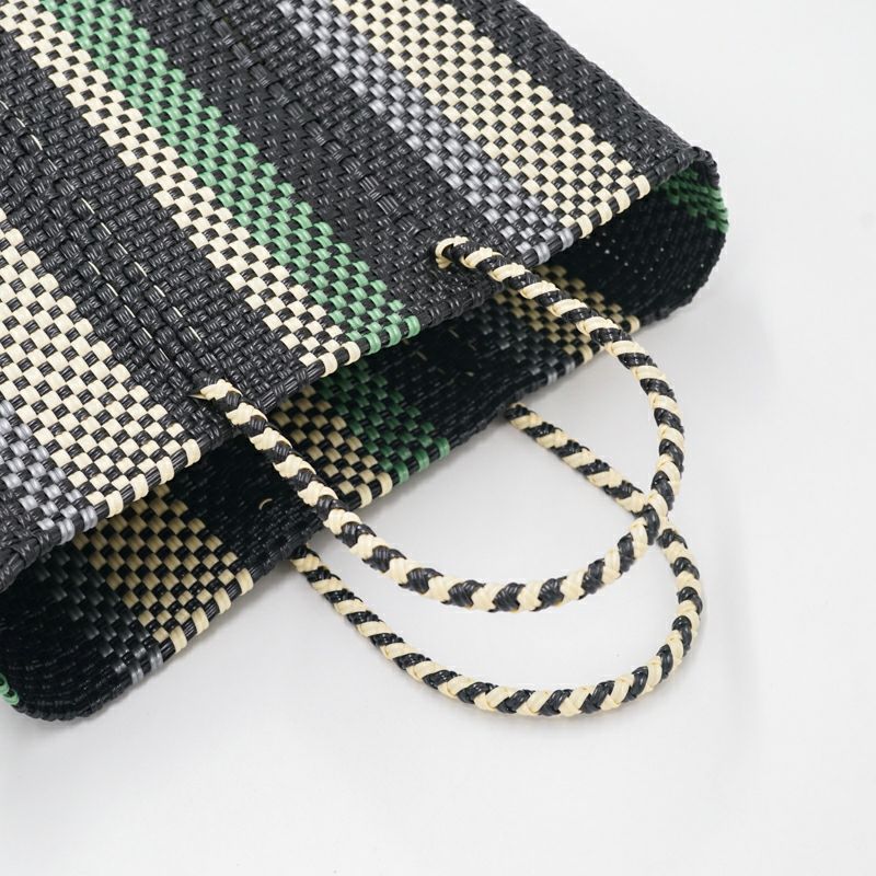 れ 30％OFF】MERCADO BAG - RAYA - Black / Metallic Green / Cream