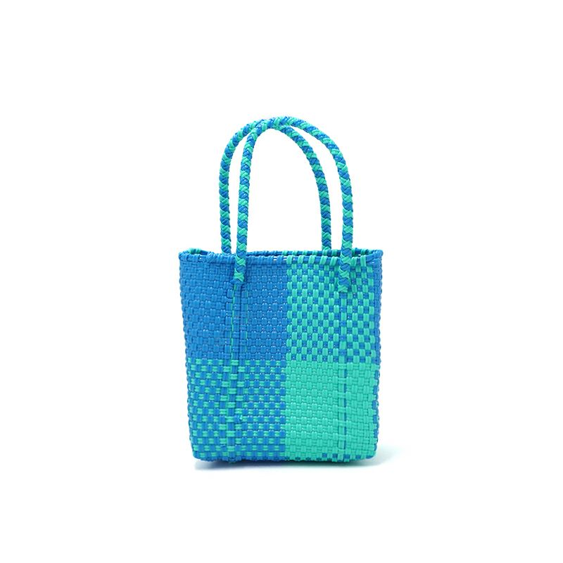 50％OFF】MERCADO BAG - BLOCK - Light Blue / Mint (MINI STYLE