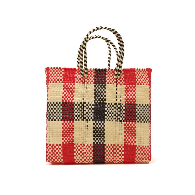 レトラ メルカドバック チェック柄 （MERCADO BAG - 3 COLORS