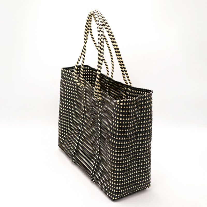 レトラメルカドバッグ　ミニチェックL Letra/レトラ】 MERCADO メルカドバッグ MINI CHECK M