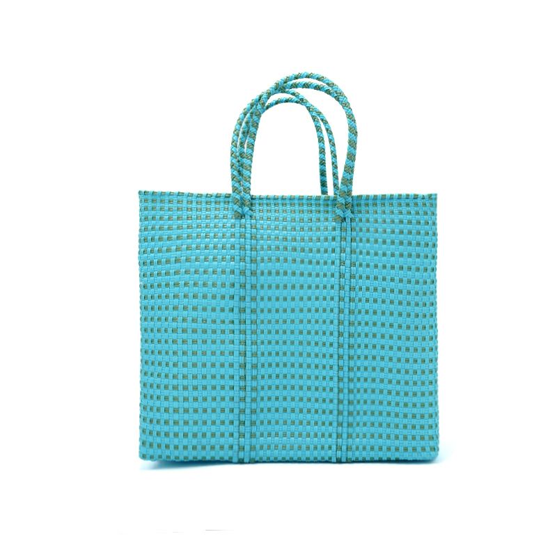 メルカドバッグ MERCADO BAG ブルー MERCADO BAG - ROMBO - Metallic Blue (S) | Letra｜レトラ公式通販