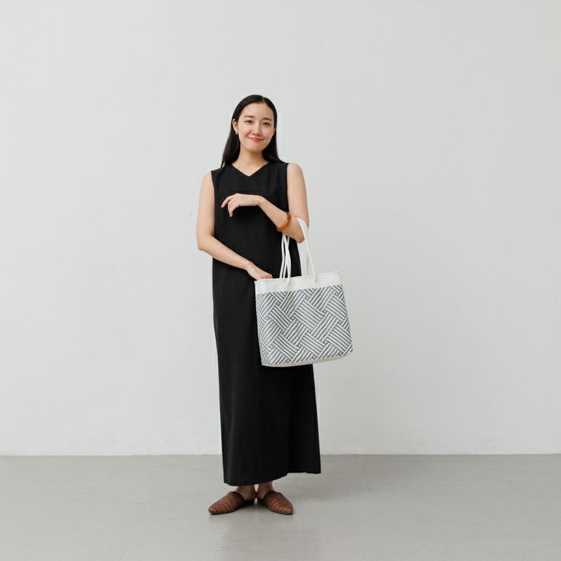 MERCADO BAG - TAPETE - LONG HANDLE - White / Silver (M