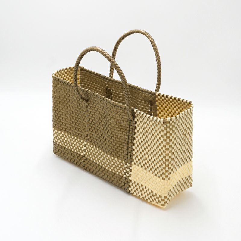 MERCADO BAG - CROSS LINE - Gold / Cream (SHORT XS) | Letra