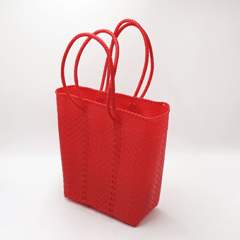 MERCADO BAG BOAT STYLE - FUENTE - Metallic Blue / Cream