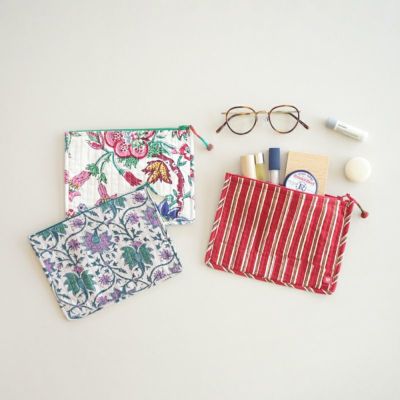 ANOKHI from INDIA FLAT POUCH - D -