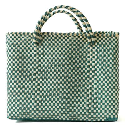 MERCADO - BIG BAG - Dark Green / Cream