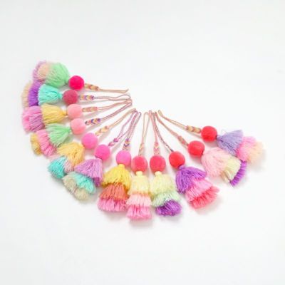 POM PON  MISANGA CHARM  - PASTEL COLOR ASSORT - Pink -