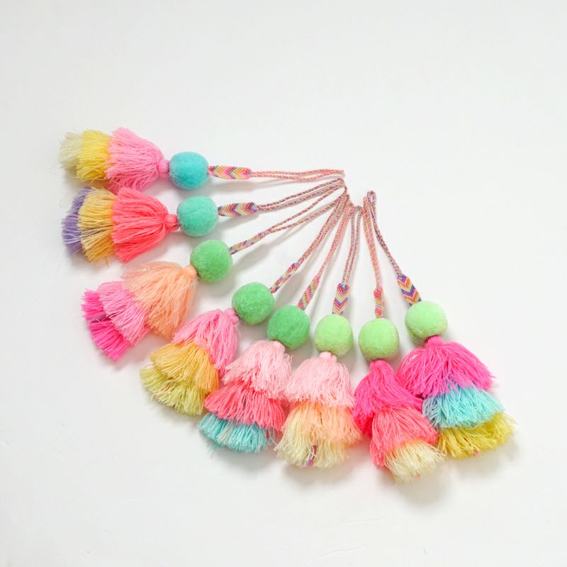 POM PON MISANGA CHARM - PASTEL COLOR ASSORT - Green/Blue