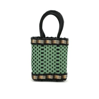 CLASICO BAG - Metallic Green / Black - (MINI)