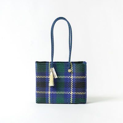 MERCADO BAG - Letra×hal ORIGINAL CHECK - Dark Green / Navy / Cream（XS / LH）