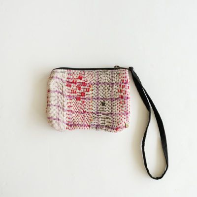 PUR - KANTHA POUCH CHARM - MADE IN INDIA - H -