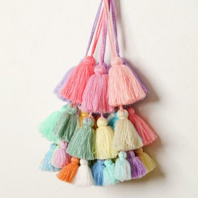 POM PON POODLE CHARM - Pink Purple MIX -