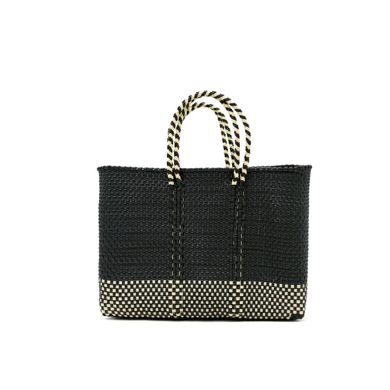 MERCADO BAG - BLACK and CREAM ASSORT - 09 (SHORT S) | Letra