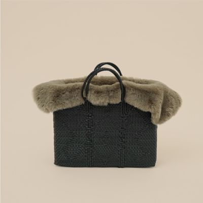 MERCADO BAG - MIMOSA - Metallic Blue / White (SHORT XS) | Letra